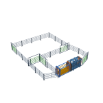 Загон A-50 — конфигурация с двумя воротами сортировки